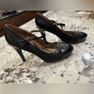 T-Strap High Heeled Mary Jane style Pumps